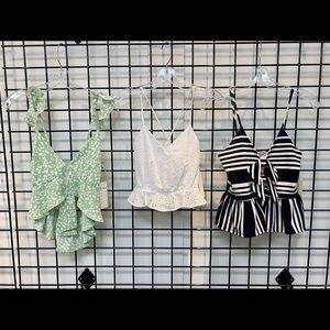 All blouses shown for $9! Sample sale!